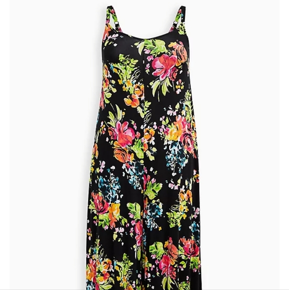 🆕️🌺FLORAL CULOTTE JUMPSUIT - SUPER SOFT - NEON 🌺 - Picture 5 of 10